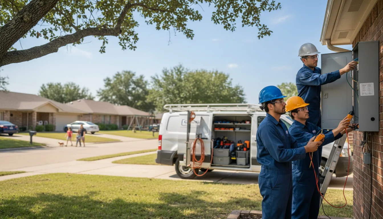 Certified electrician providing emergency electrical services in Rutherford College, NC